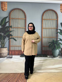 مانتواسپرت کتان سایزبزرگ از۴۴ تا۵۴