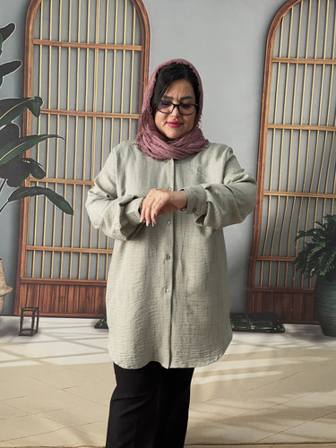 شومیزمانتویی سایزبزرگ صوفیا ازسایز48تا56 مدل 1