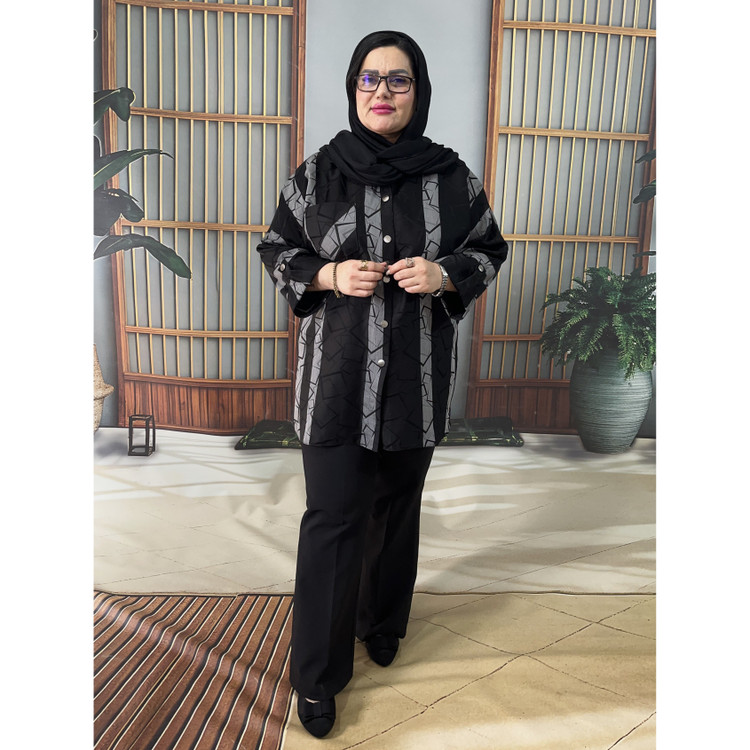 مانتوشیک وزیباسایزبزرگ ازسایز48تا56 مدل 1