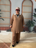 ست تیشرت شلوارپولوشرت نخی سایزبزرگ ازسایز۴۸تا۶۰
