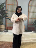 شومیزمانتویی نخی بدون مواد سایزبزرگ از۴۸تا۵۸