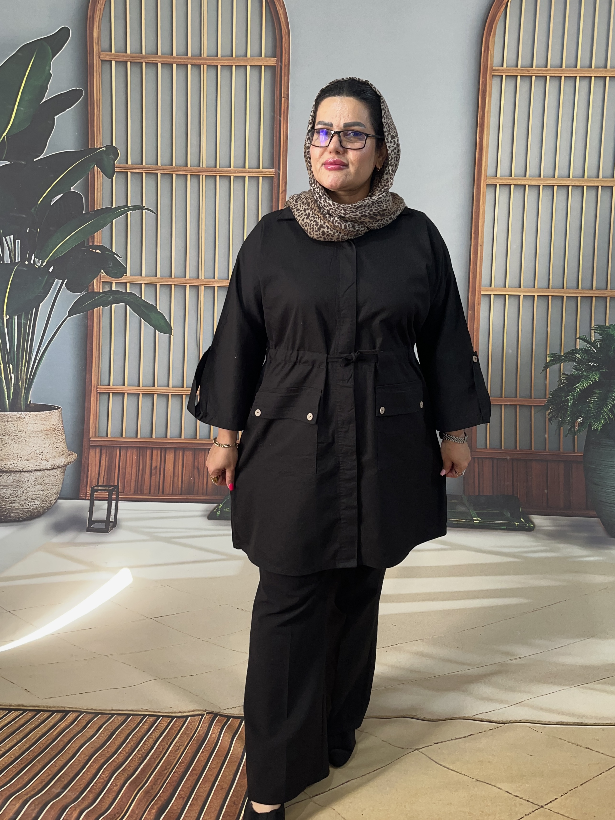 مانتومشکی اسپرت شیک خاص سایزبزرگ از۴۸تا۵۴